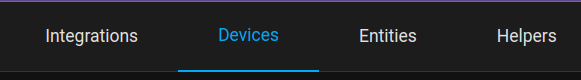 ha devices tab